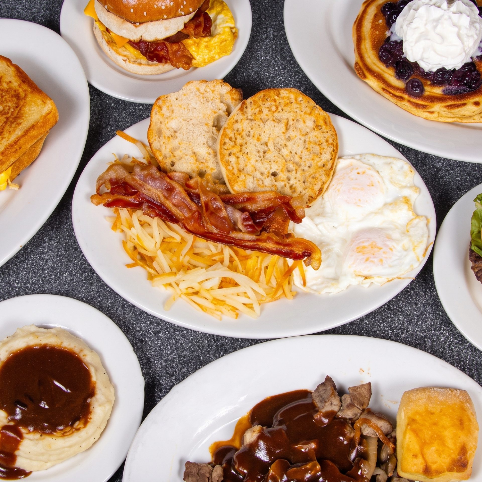 All-day breakfast off the griddle