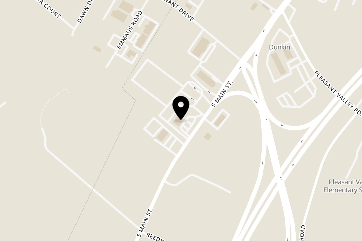 Map showing the location of Joe's Diner on 3355 S Main St in Harrisonburg
